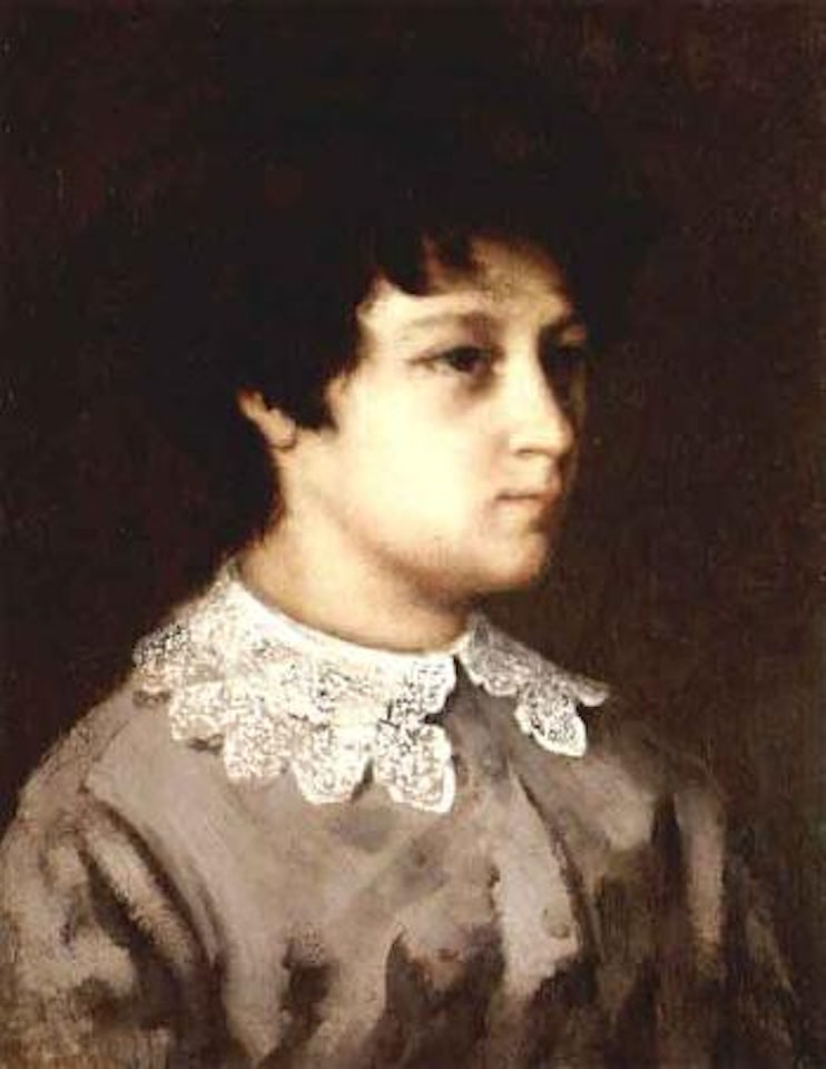 Portrait of young girl from Salins by Gustave Courbet
