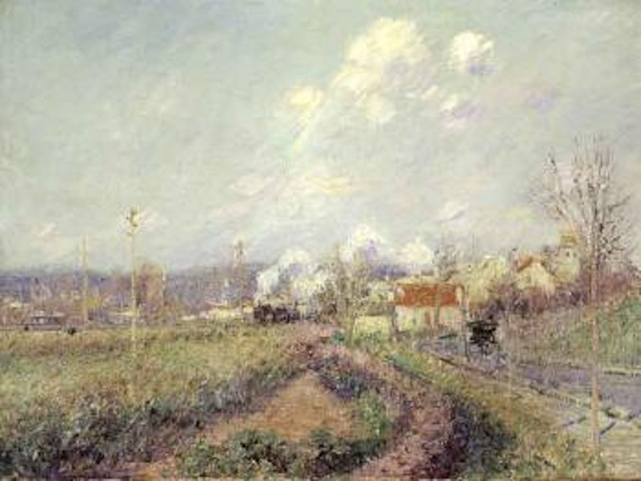 Landscape at Saint-Ouen-L'Aumone by Gustave Loiseau