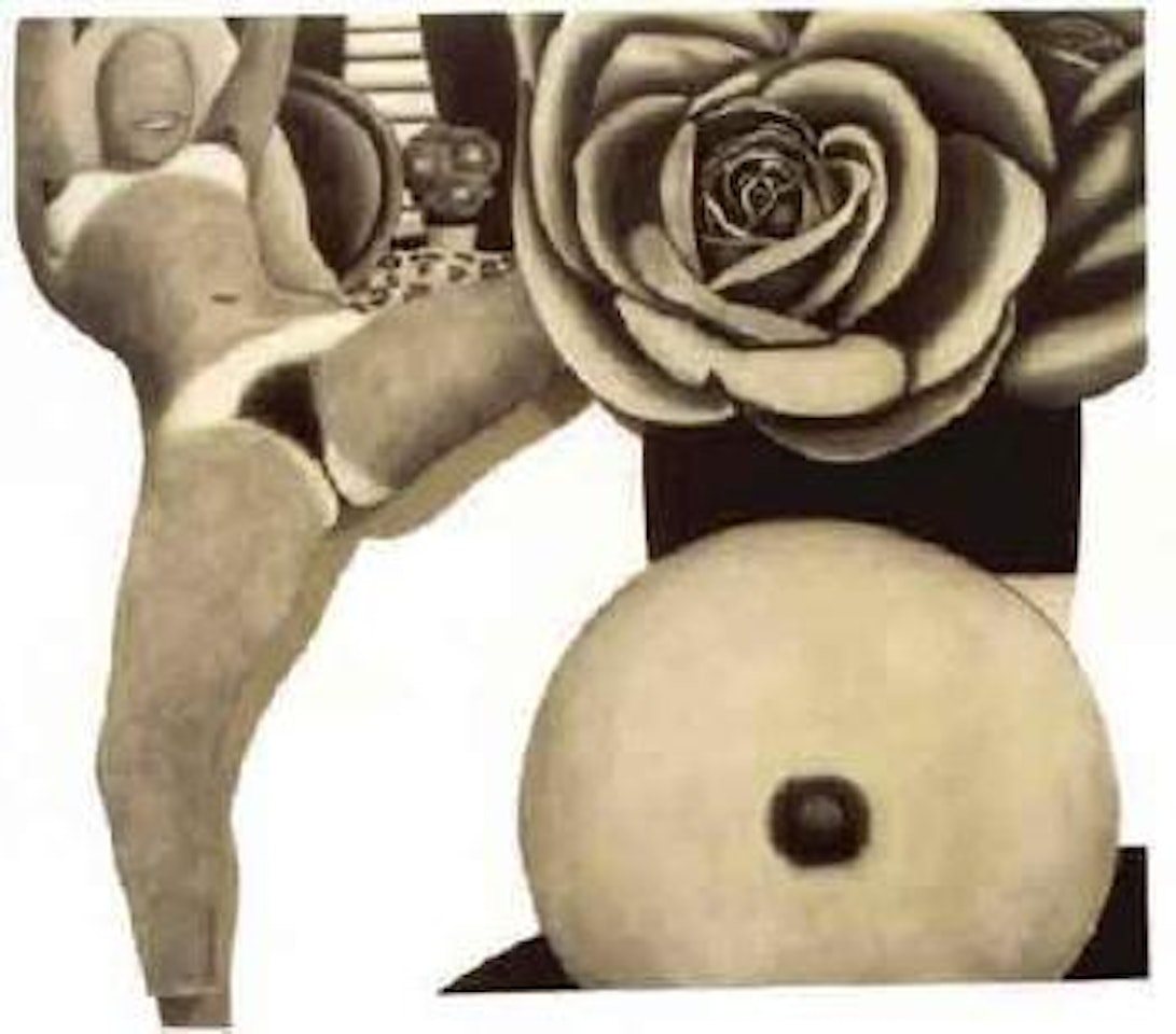 Nude drawing with still life by Tom Wesselmann