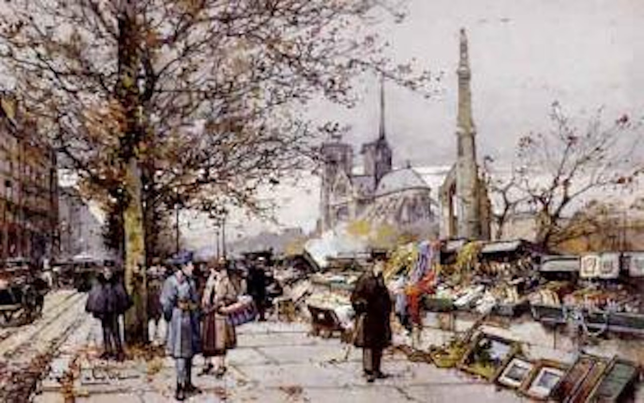 Quai de la Seine by Eugene Galien-Laloue
