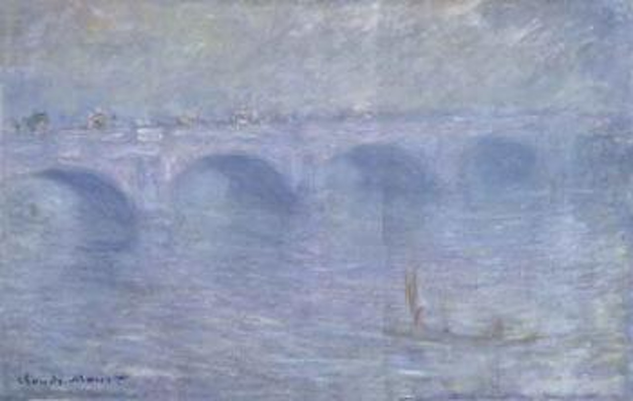 Waterloo Bridge, brouillard - Waterloo bridge in fog by Claude Monet