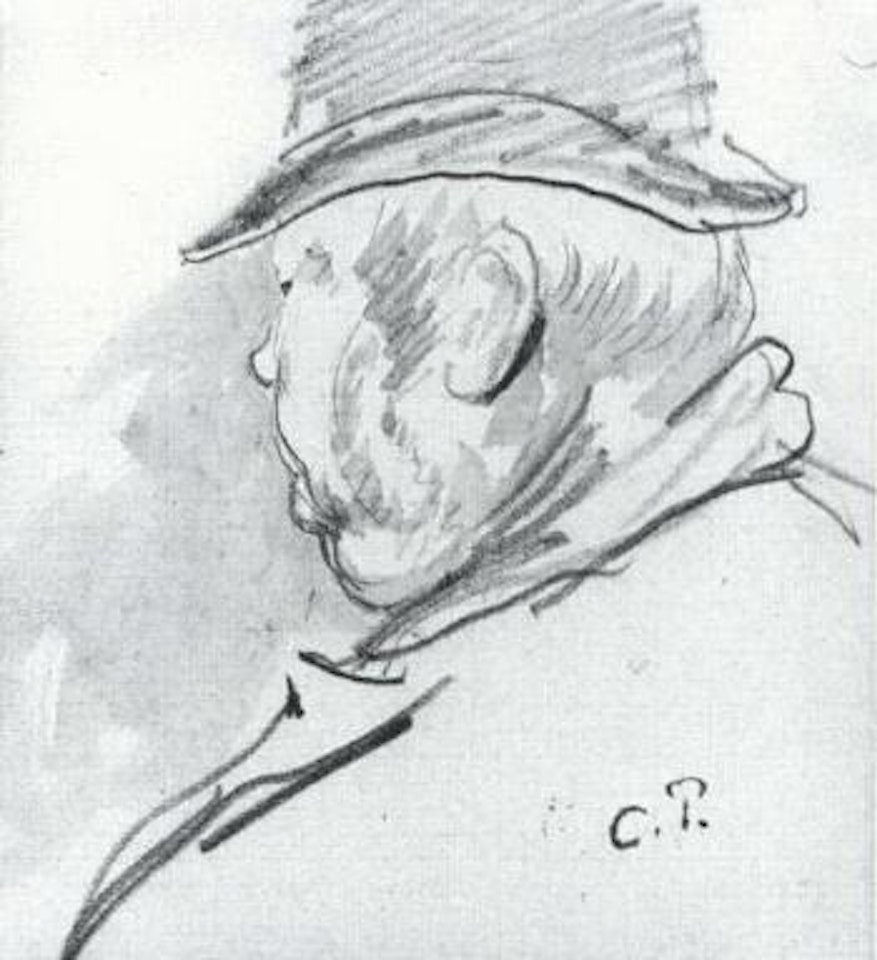 Head of farmer by Camille Pissarro