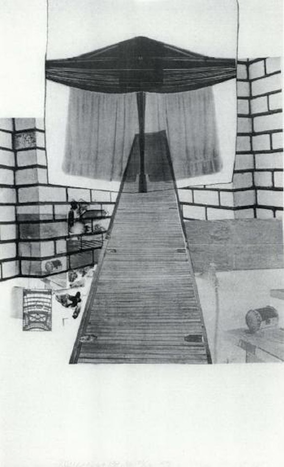 Lithograph IV from Glacial Decoy Series by Robert Rauschenberg