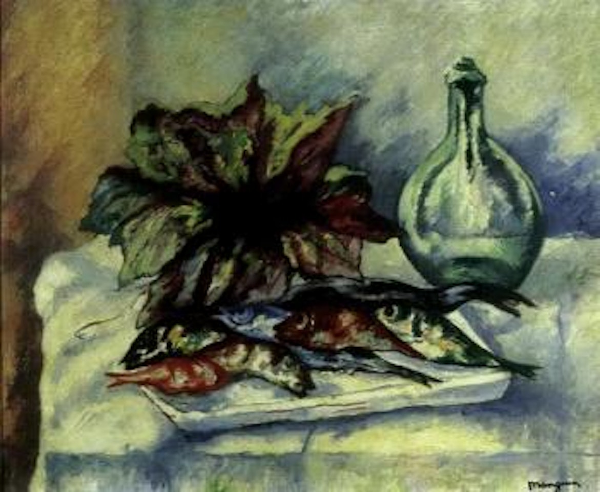 Chou rouge et poissons by Henri Manguin