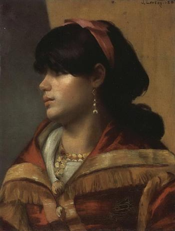 Portrait of Spanish girl by John Lavery
