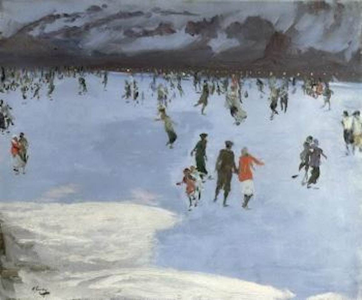 Skating at Wengen by John Lavery
