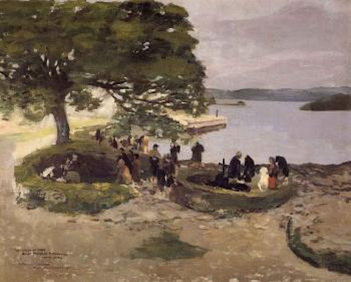 Walnut tree, St Patrick's Purgatory, Lough Derg by John Lavery