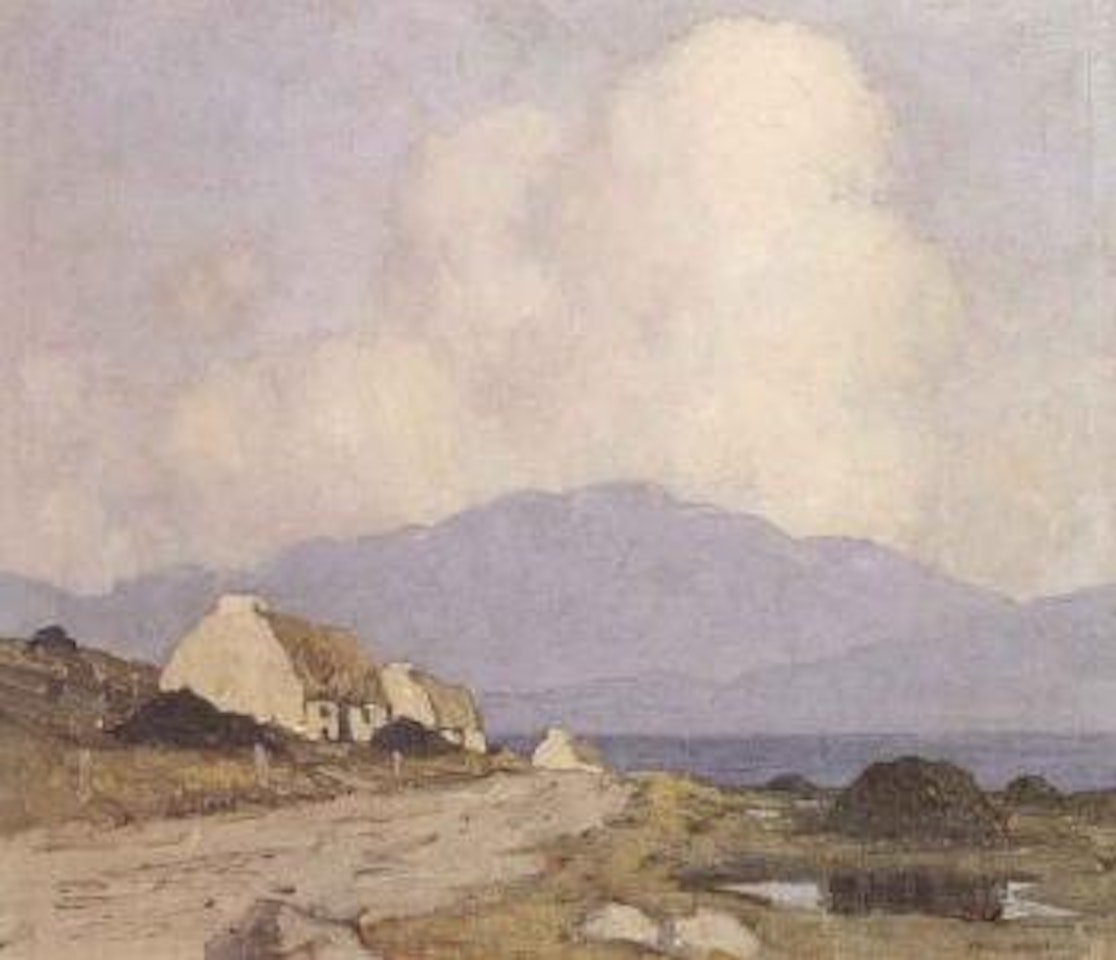 Wayside cottages, Connemara by Paul Henry