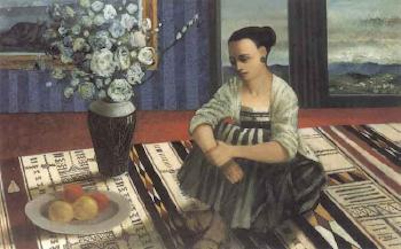 Girl on rug by Daniel O'Neill