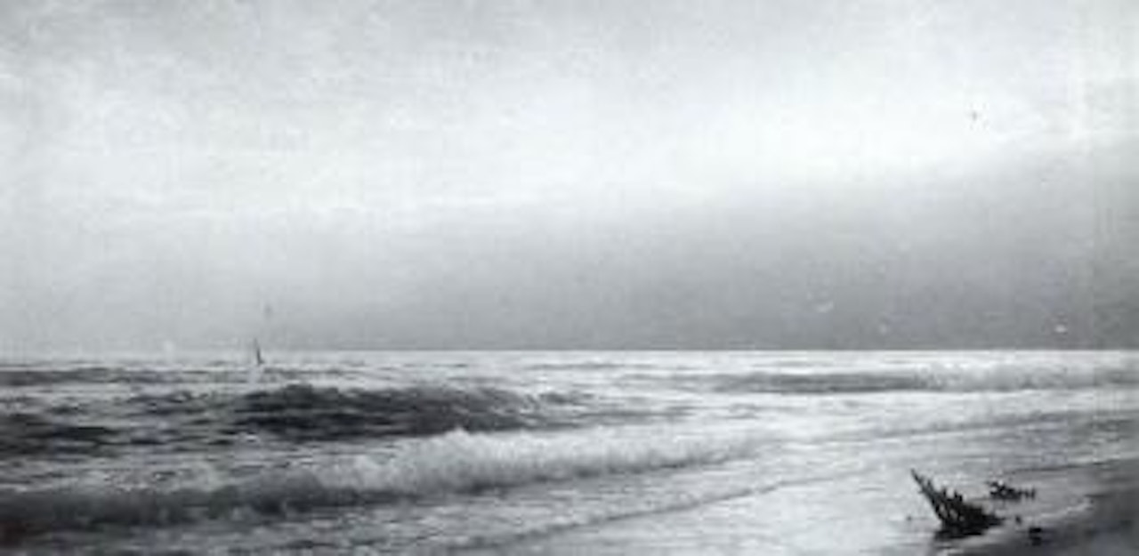 Shoreline with passing front by William Trost Richards