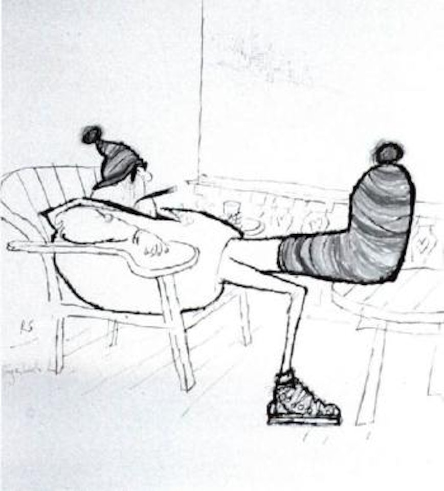 Laid up in lodge - Sugarbush by Ronald Searle