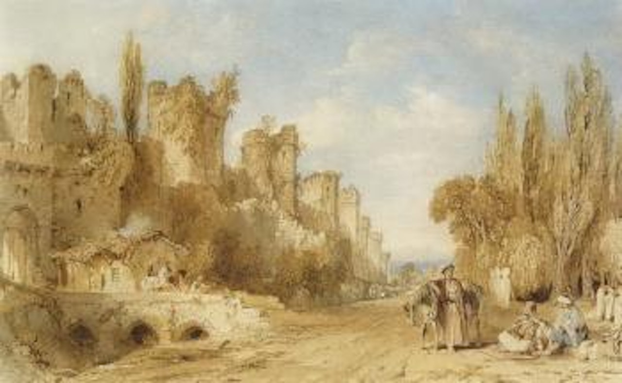 The Walls of the City of Constantinople by Thomas Allom