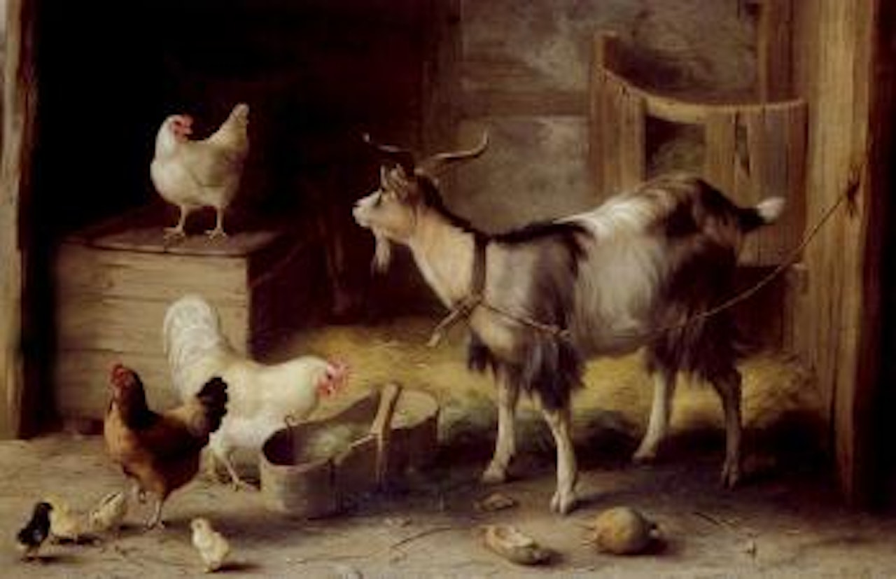 In the barn by Edgar Hunt