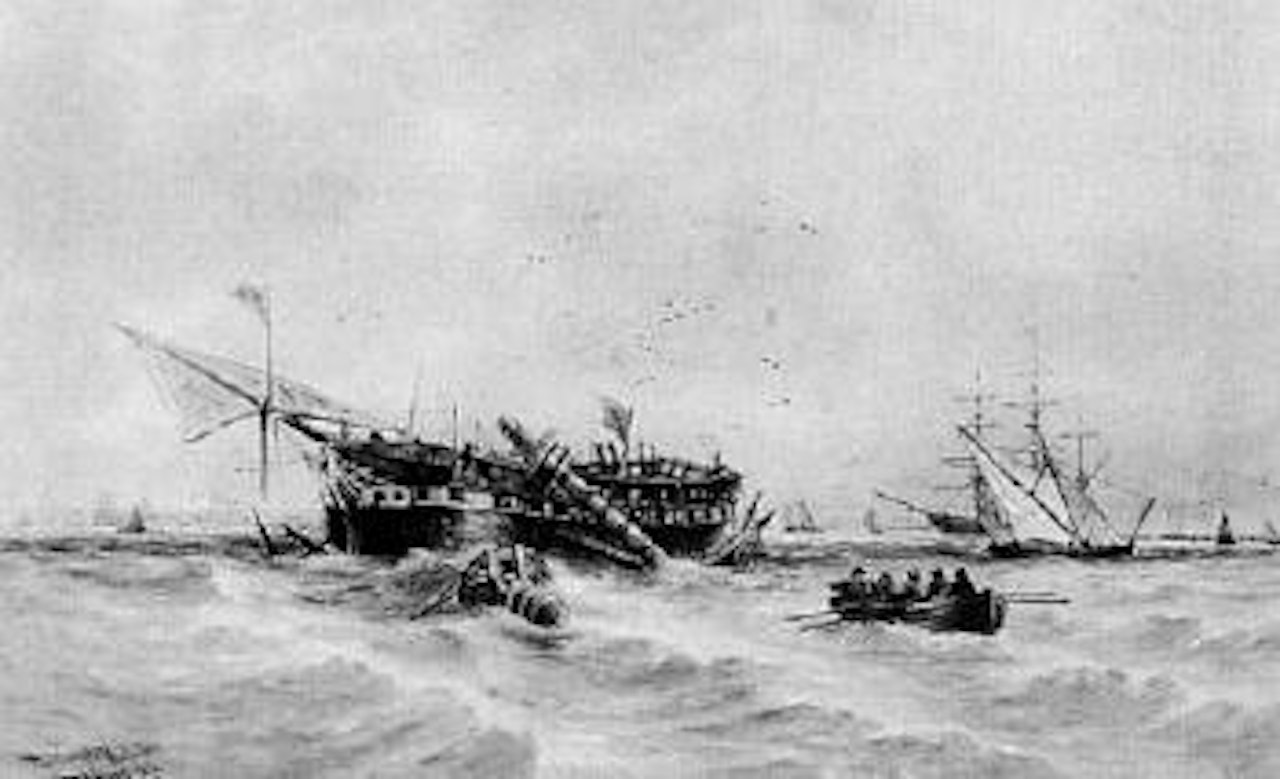 Warspite, Woolwich by Thomas Bush Hardy