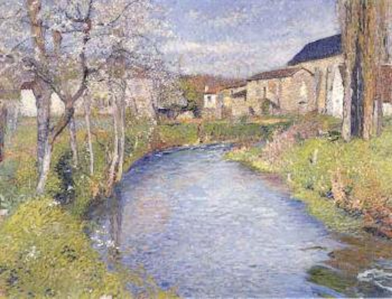 The Bastide du Vert in springtime by Henri Jean Guillaume Martin