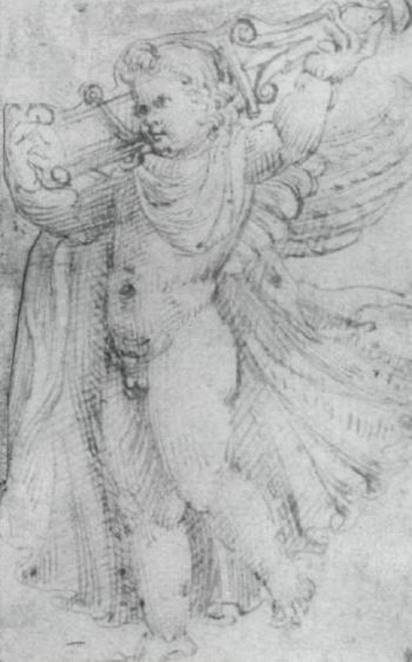 Study of putto by Giulio Campi