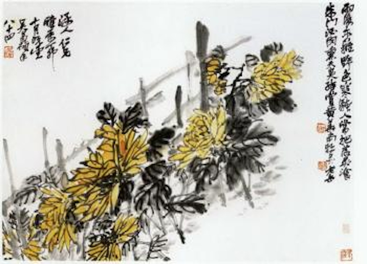 Chrysanthemum by Wu Changshuo