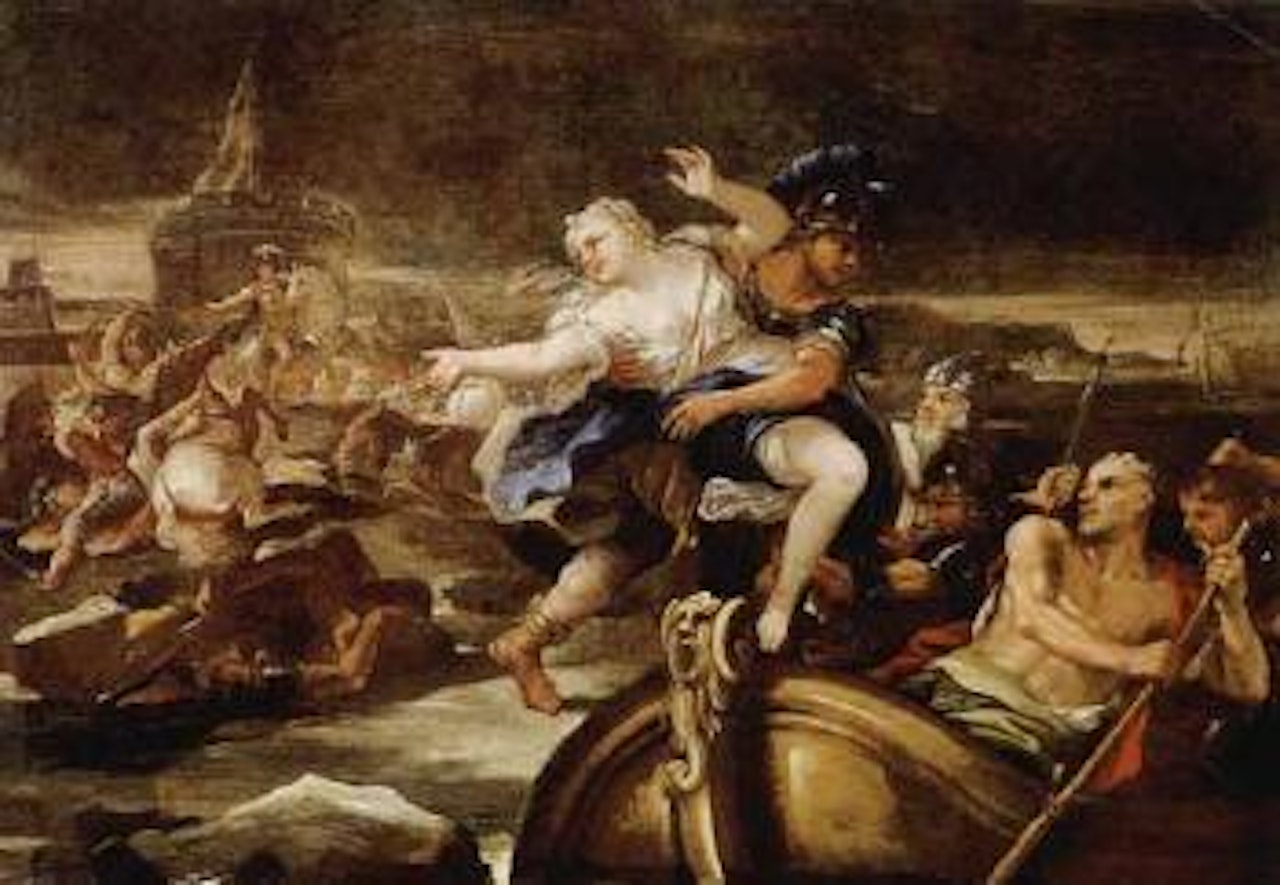 Abduction of Helen by Circle of Luca Giordano