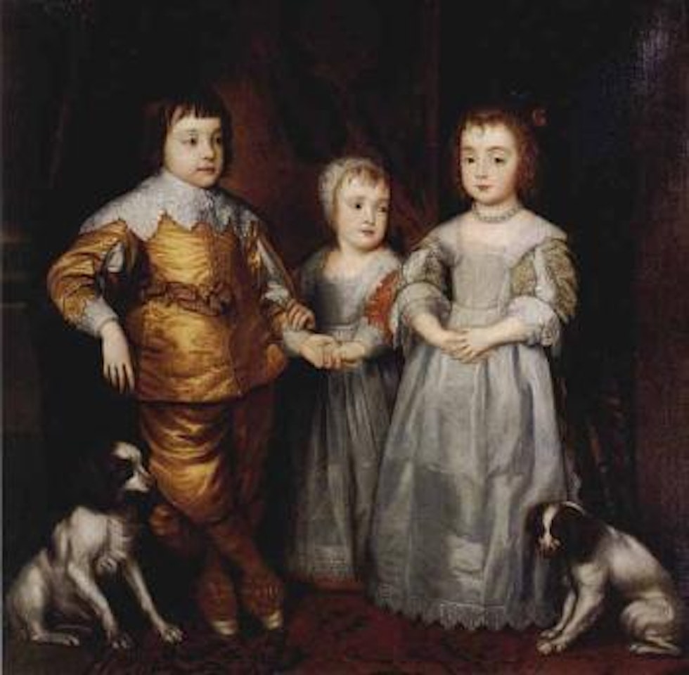 Portrait of three eldes children of Charles I by Anthony van Dyck