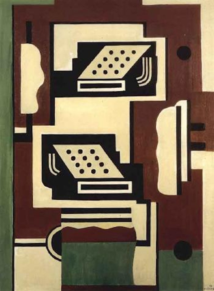 Composition aux deux machines a ecrire by Fernand Leger