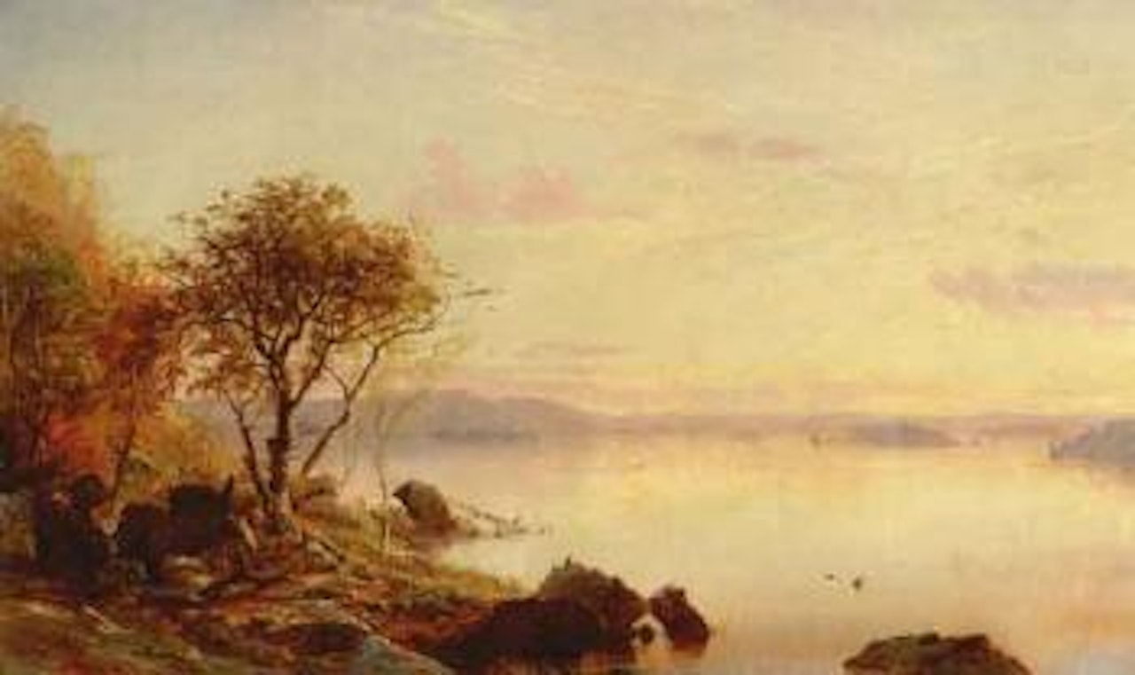 Dawn of morning, Lake George by Jasper Francis Cropsey
