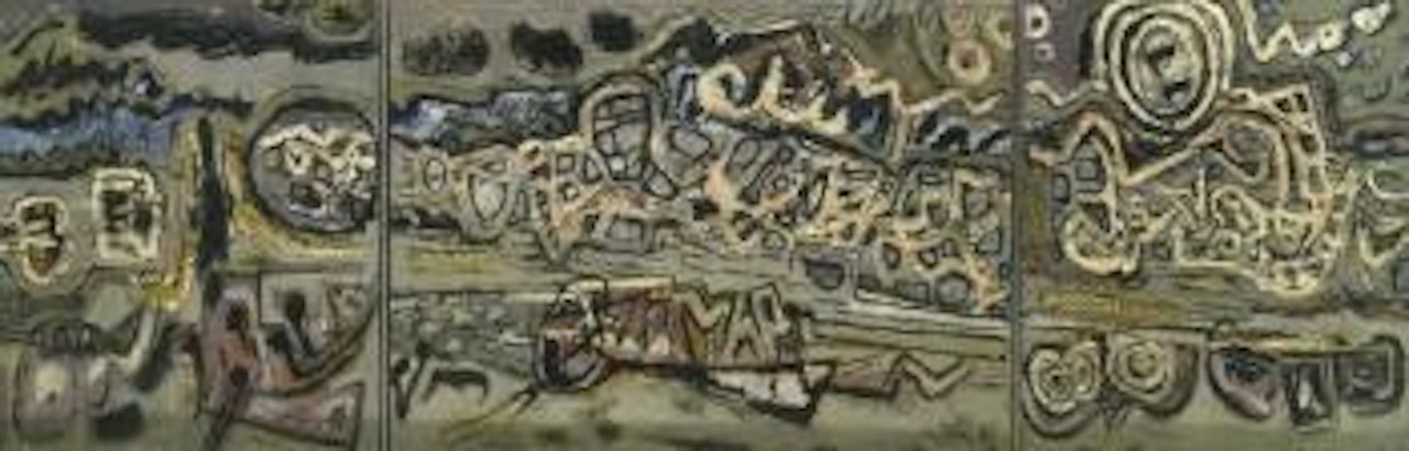 Le roches blanches - triptych by Corneille