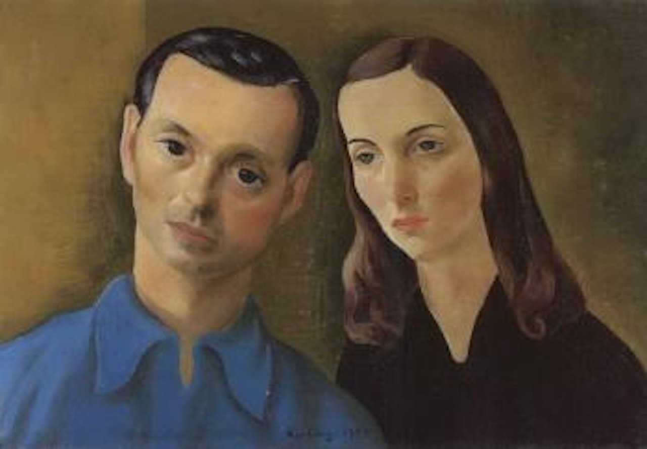 Portrait du docteur at de son epouse by Moïse Kisling