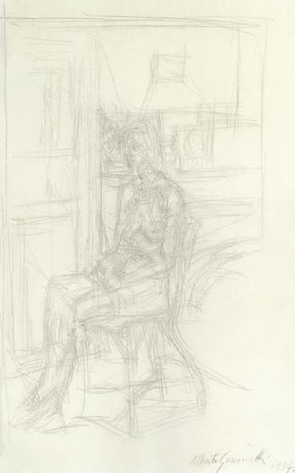 Nu assis dans le studio, Annette by Alberto Giacometti