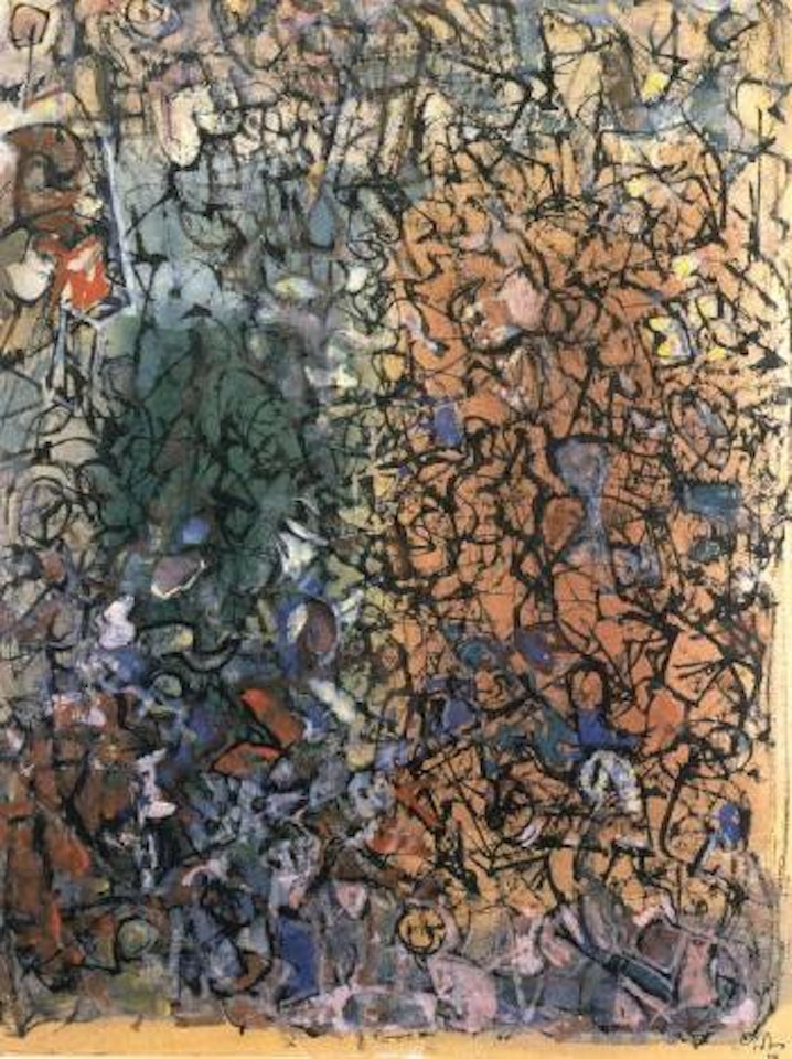 Market in the summer by Mark Tobey