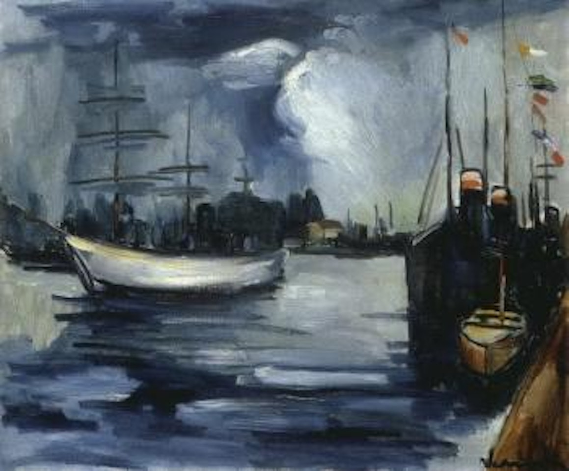 L'entree du port by Maurice de Vlaminck