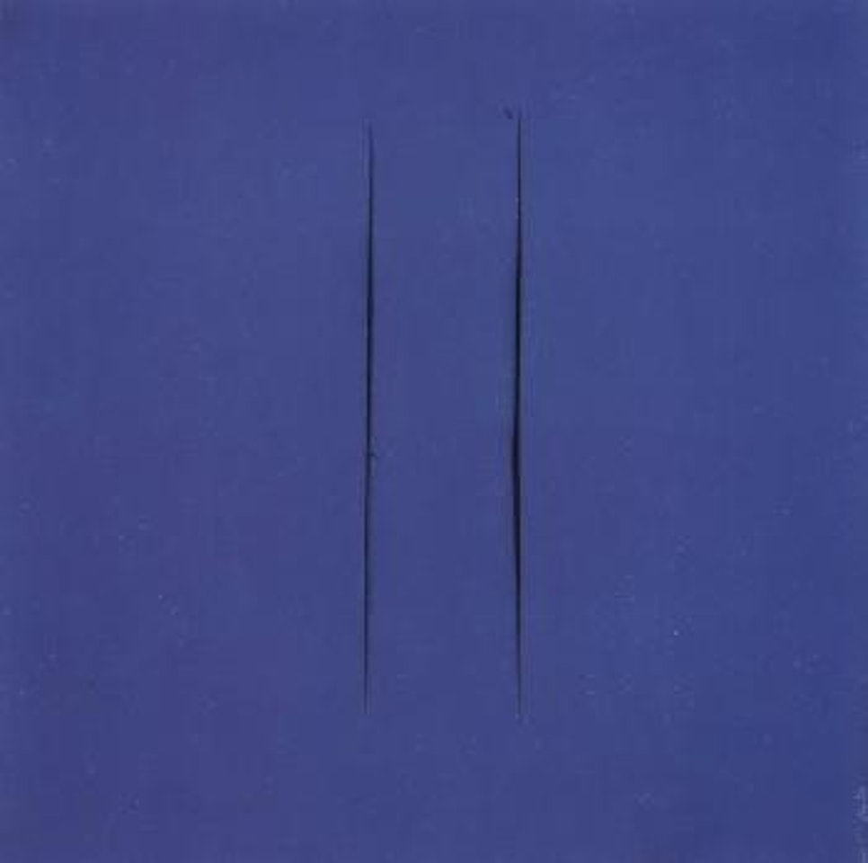 Concetto spaziale, attese by Lucio Fontana