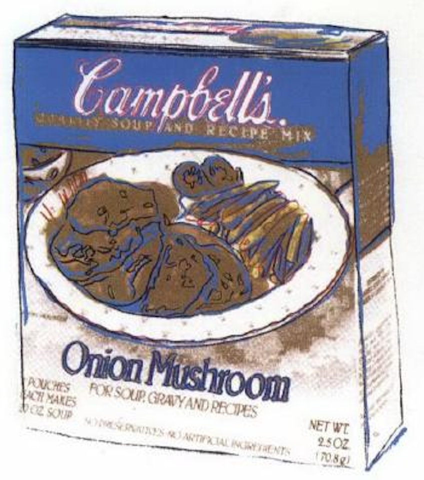 Campbell's soup - onion and mushroom by Andy Warhol