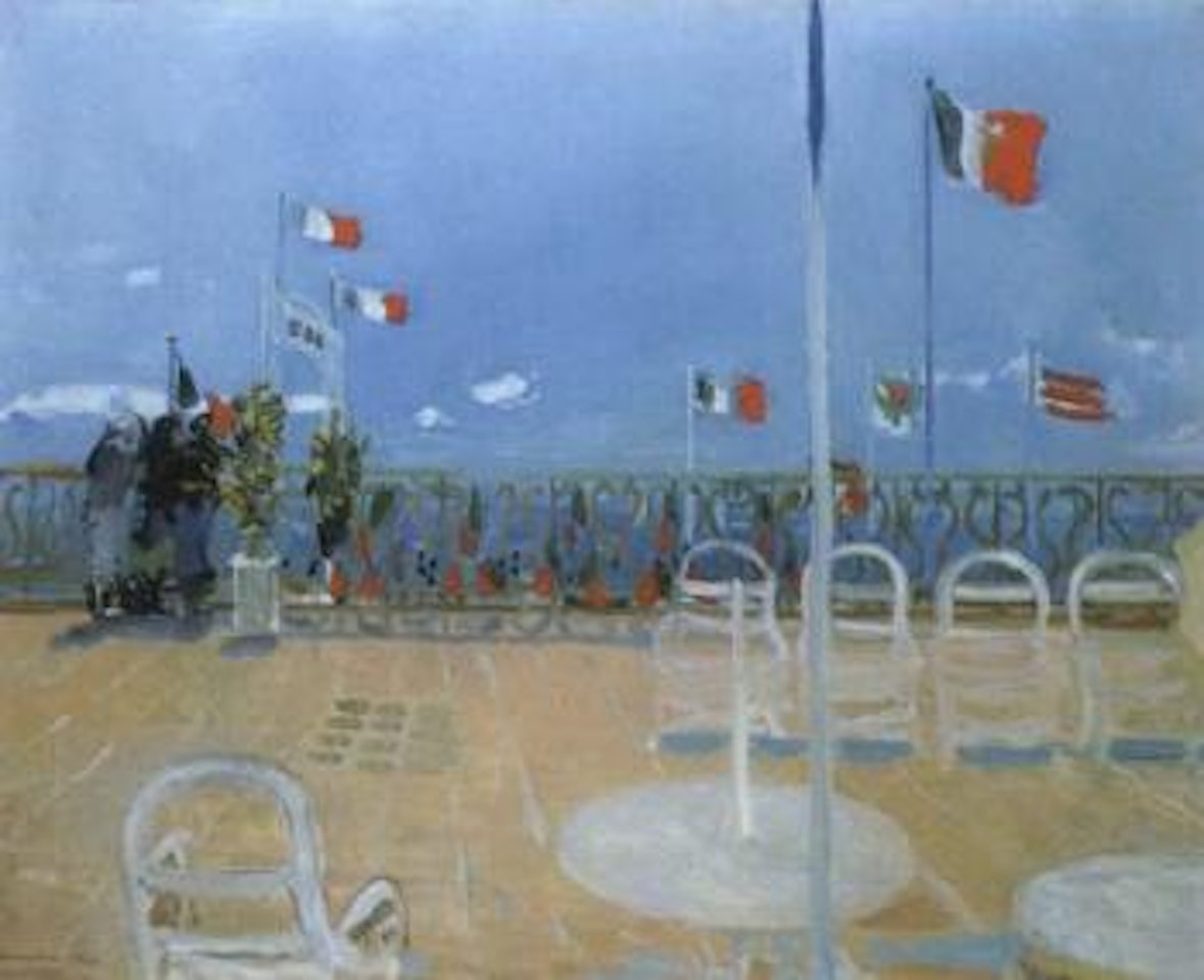 Le kiosque by Maurice Brianchon