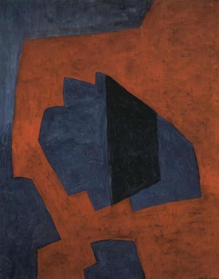 Composition rouge et bleu by Serge Poliakoff