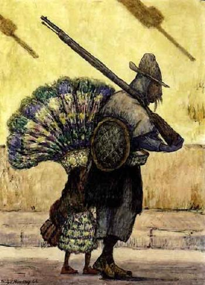 Padre e hija by Diego Rivera