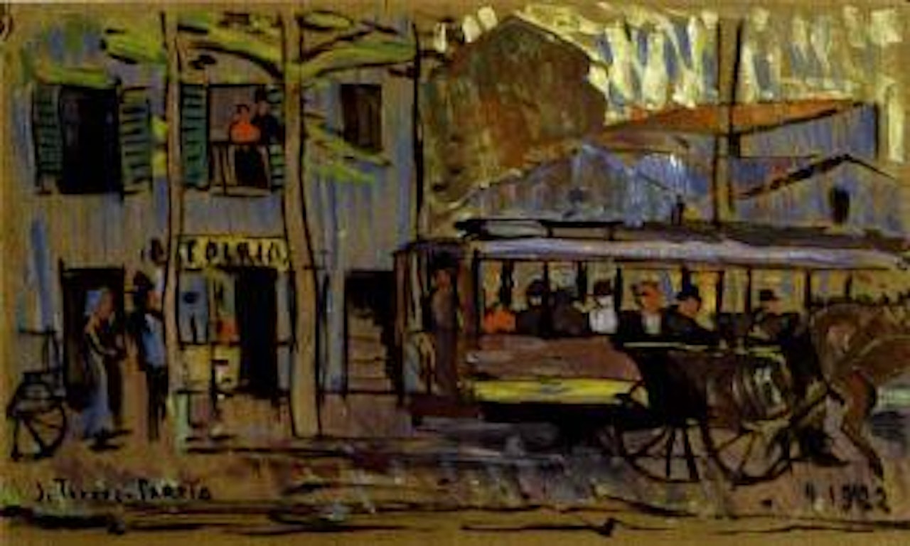 El tranvia by Joaquín Torres-García