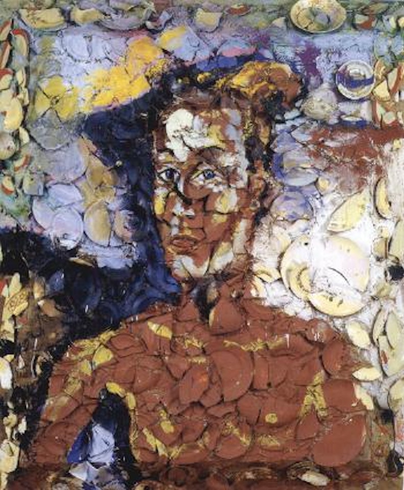 Pandora - Jacqueline as an Etruscan by Julian Schnabel