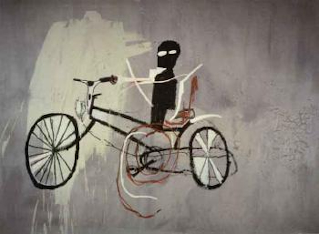 Bicycle man by Jean-Michel Basquiat