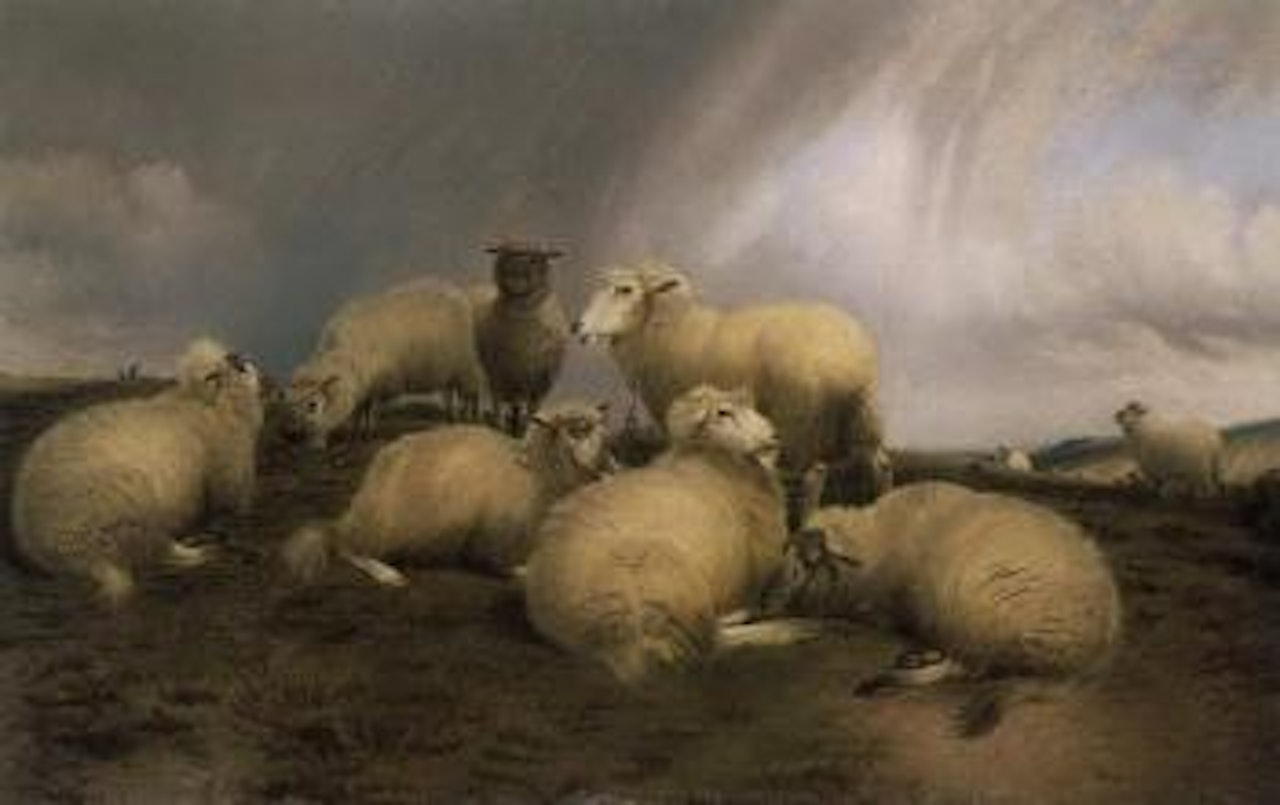 Summer showers by Thomas Sidney Cooper