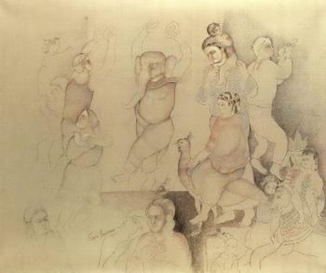 Dancing ganesha by Sakti Burman