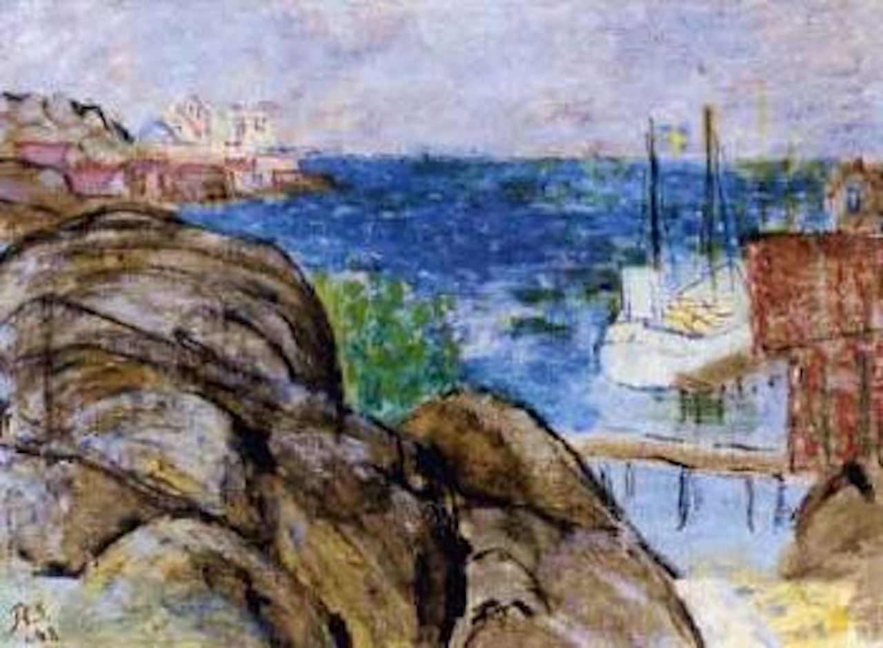 The pier at Ronnang by Ragnar Sandberg