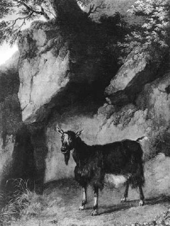 Goat in landscape by Jacob Philipp Hackert