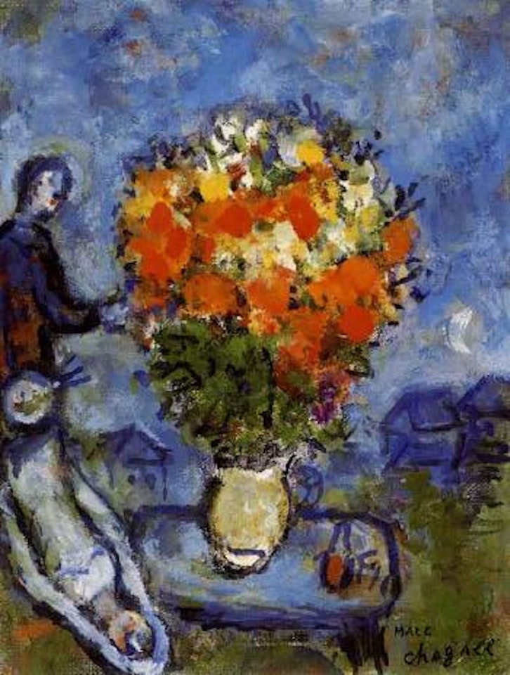 Le bouquet de fleurs by Marc Chagall