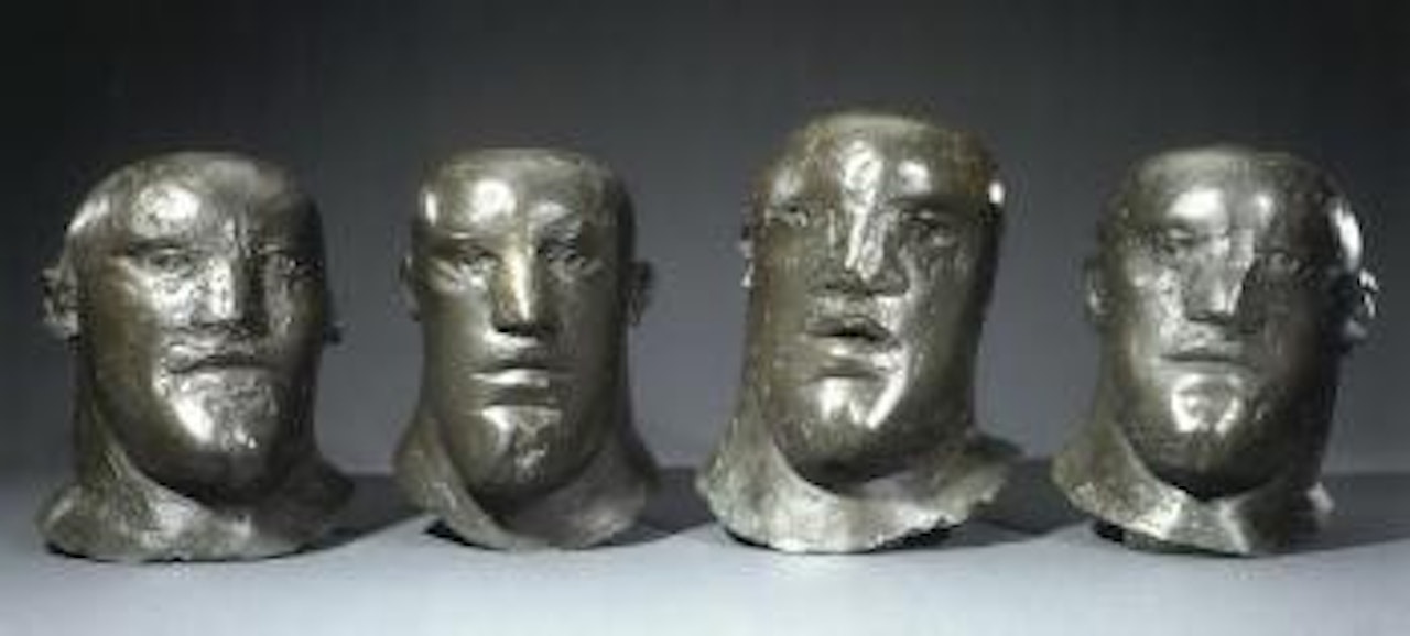 Soldier's head I by Elisabeth Frink
