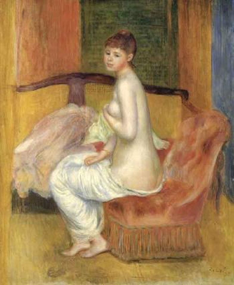 Nu assis ou le repos - seated nude by Pierre-Auguste Renoir