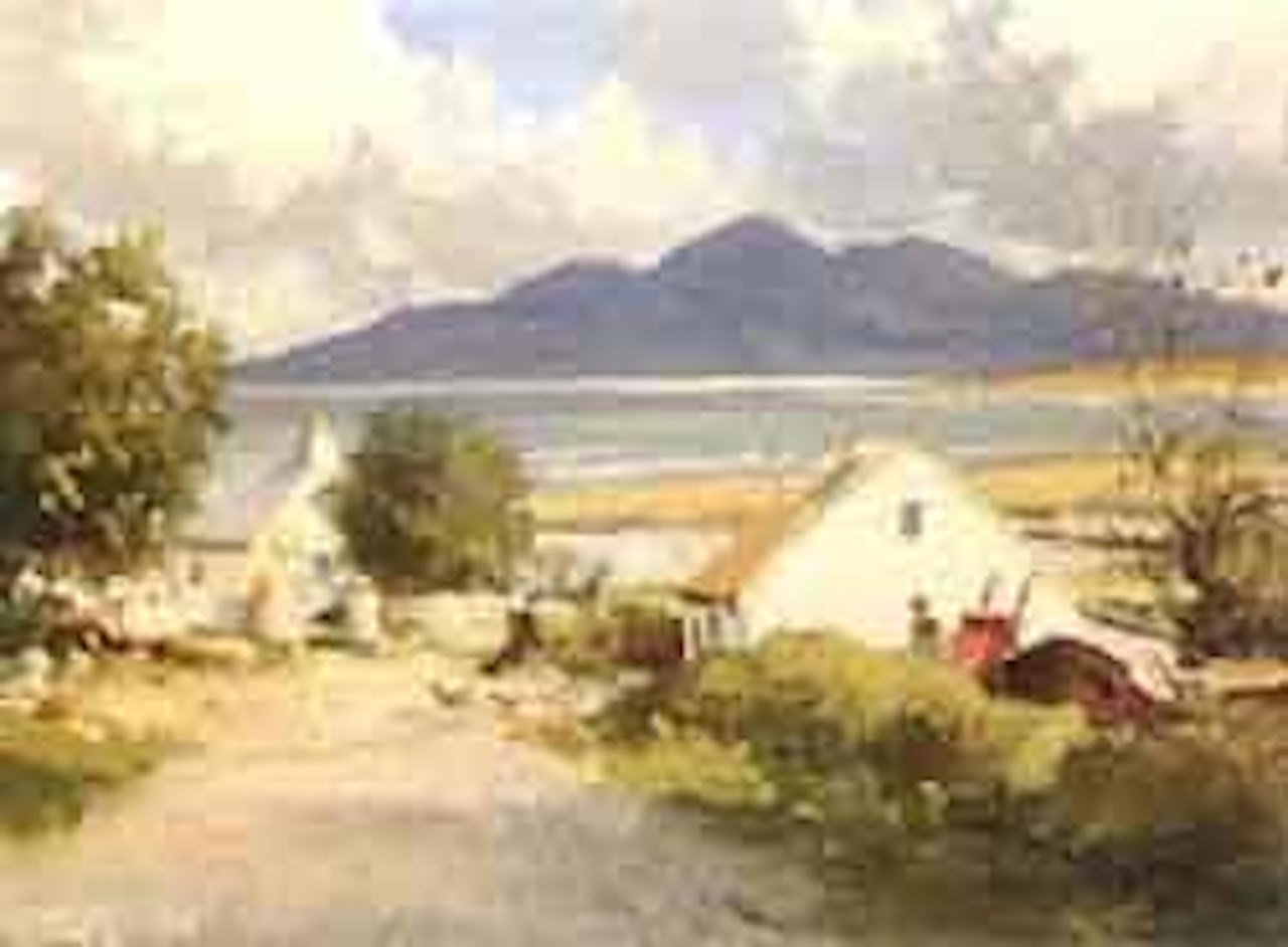 Mourne mountains from Minerstown, Co Down by Maurice Canning Wilks