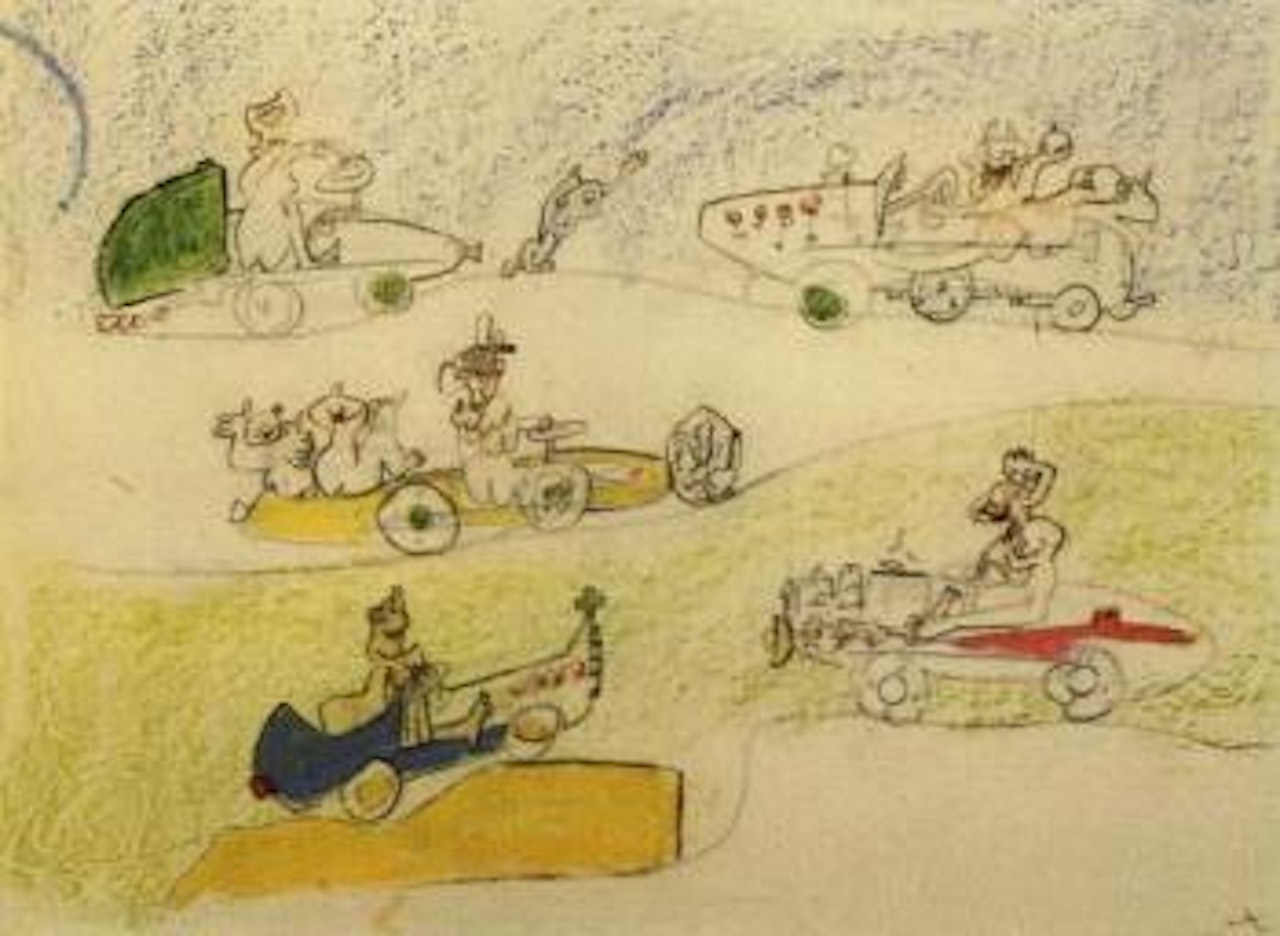 Les Oh! tomobiles by Roberto Matta