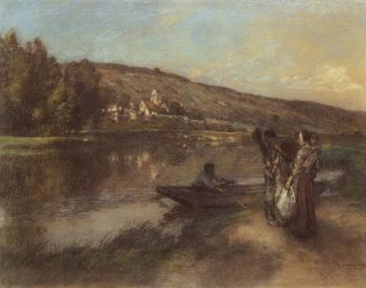 Le passeur by Léon Augustin Lhermitte