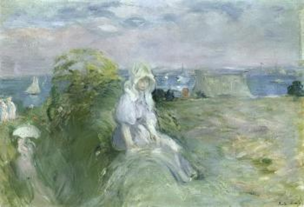 Sur la falaise au Portrieux by Berthe Morisot