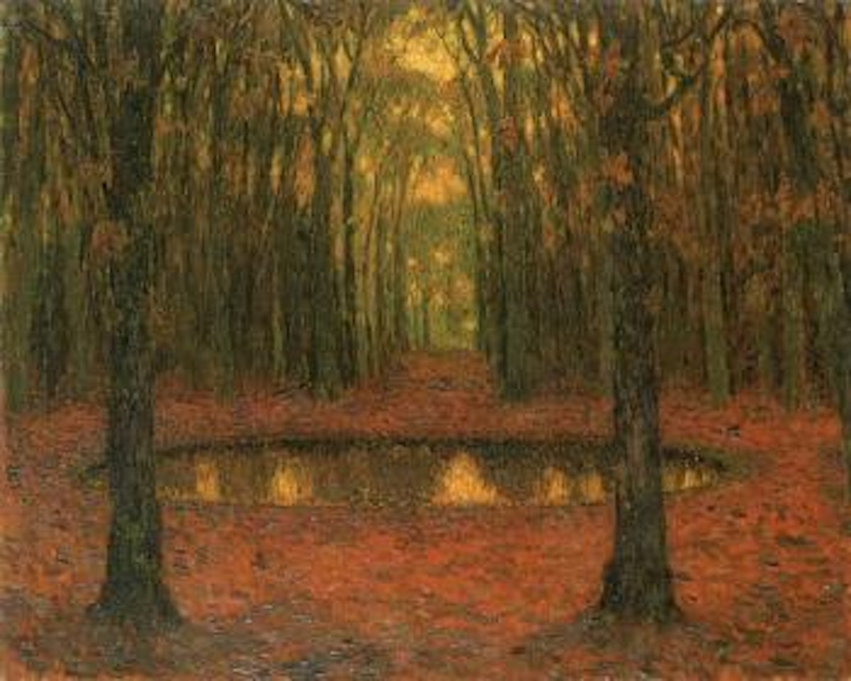Le bassin, Automne by Henri Le Sidaner